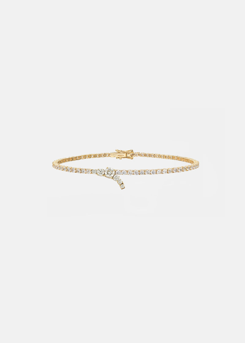 Petite Diamond Serif Bracelet