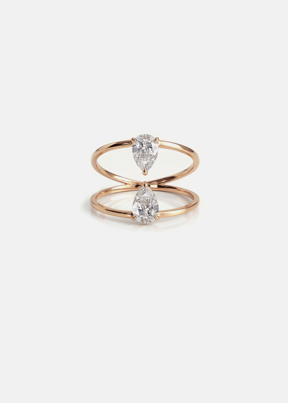 Duét Pear Ring
