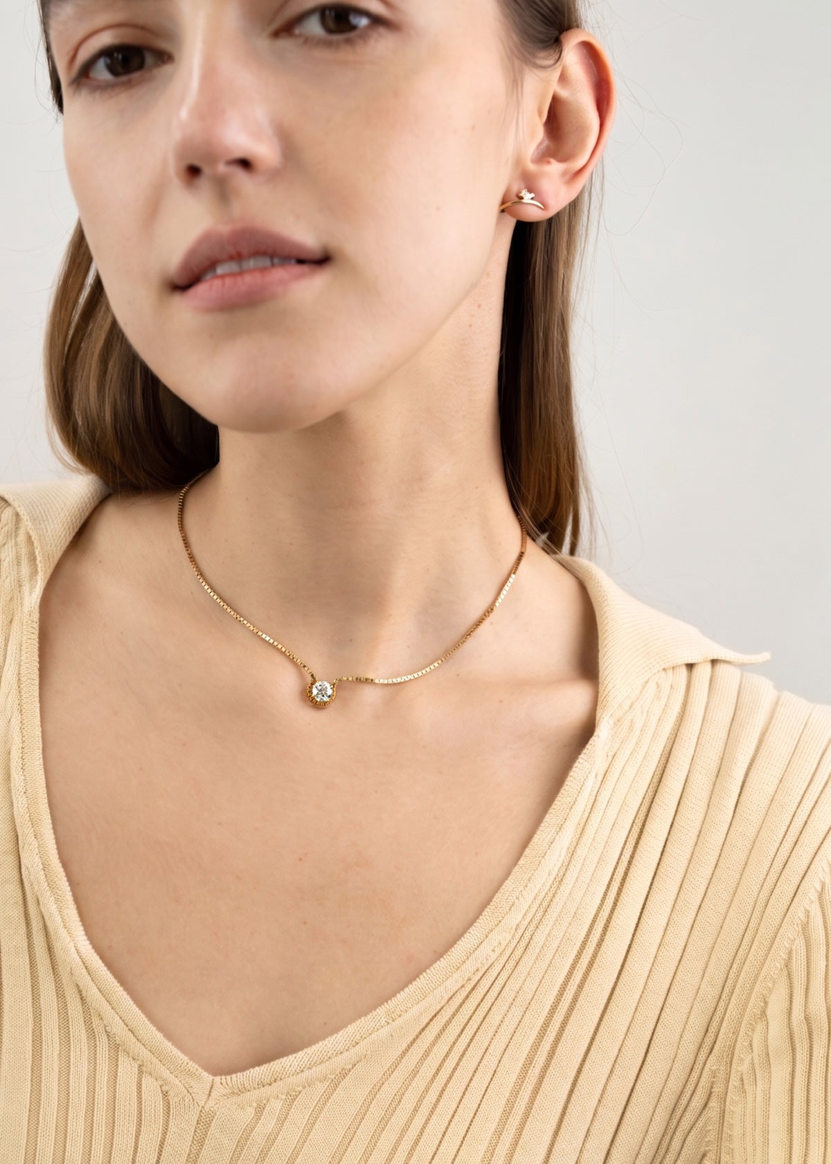 Brilliant Diamond Trace Necklace