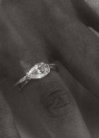 Pear Diamond Infinity Pavé Ring