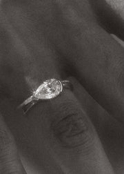 Pear Diamond Infinity Pavé Ring