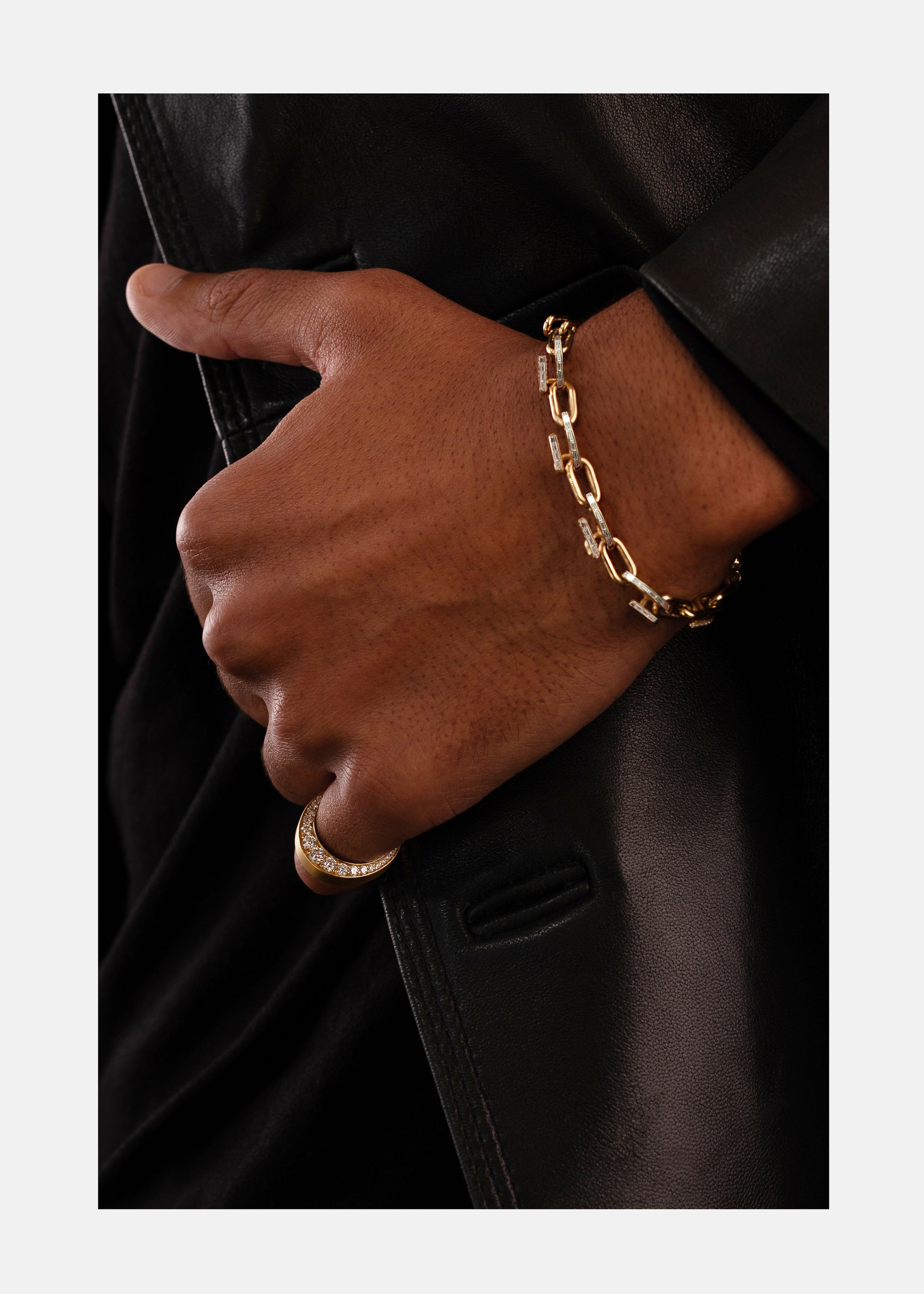 Mono Chain Bracelet - Baguette
