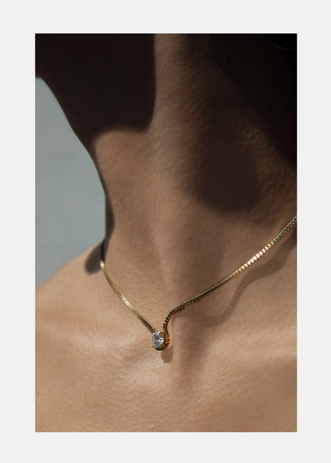 Brilliant Diamond Trace Necklace