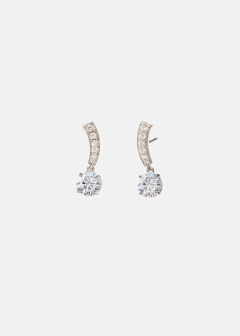 Diamond Serif Swing Earrings