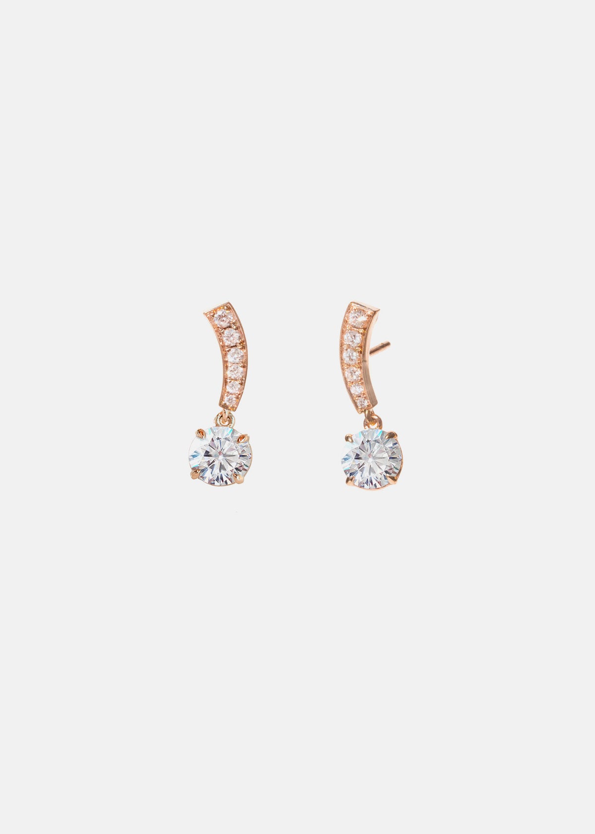Diamond Serif Swing Earrings