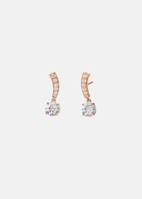 Diamond Serif Swing Earrings