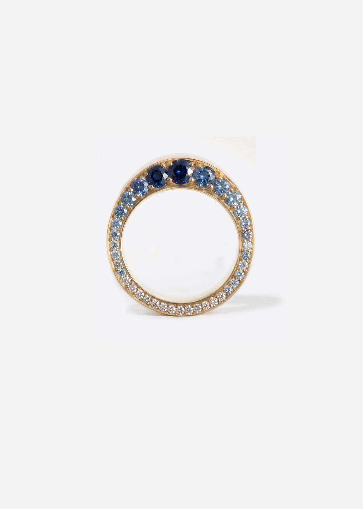 Sapphire Crescendo Oasis Ring