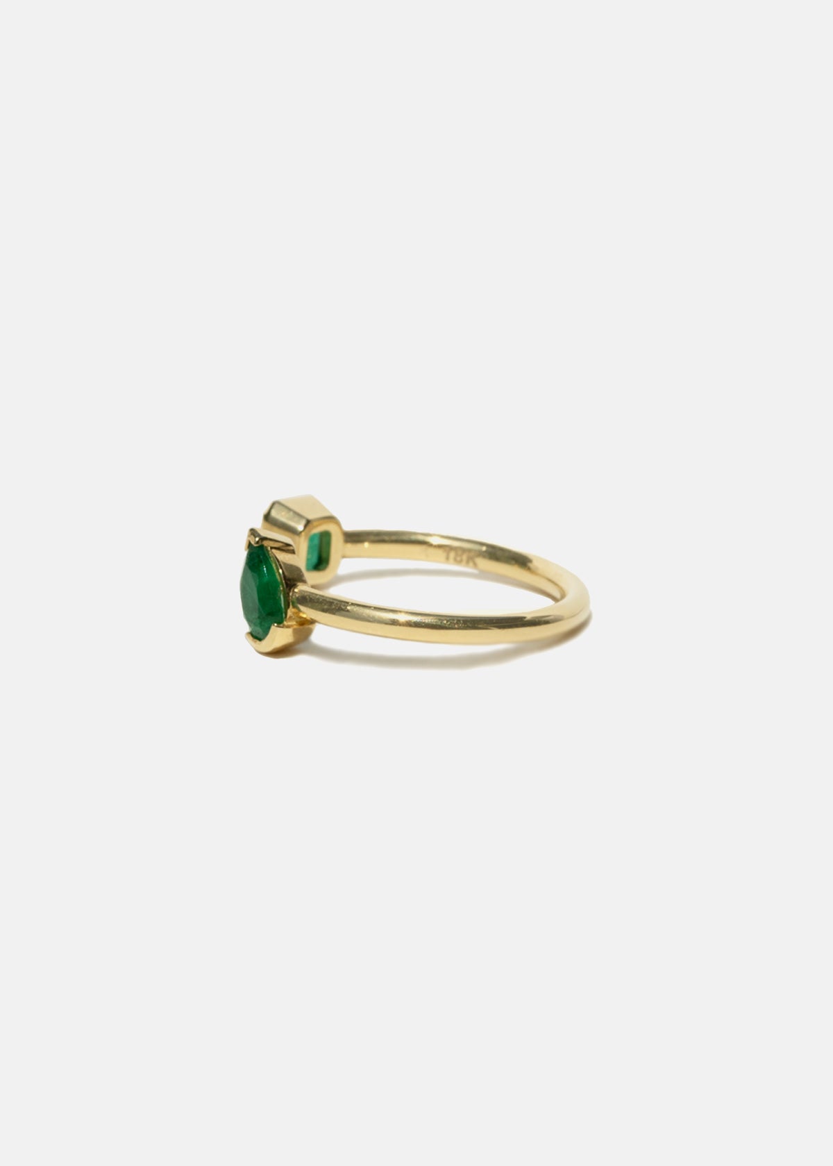 Duét Emerald Ring