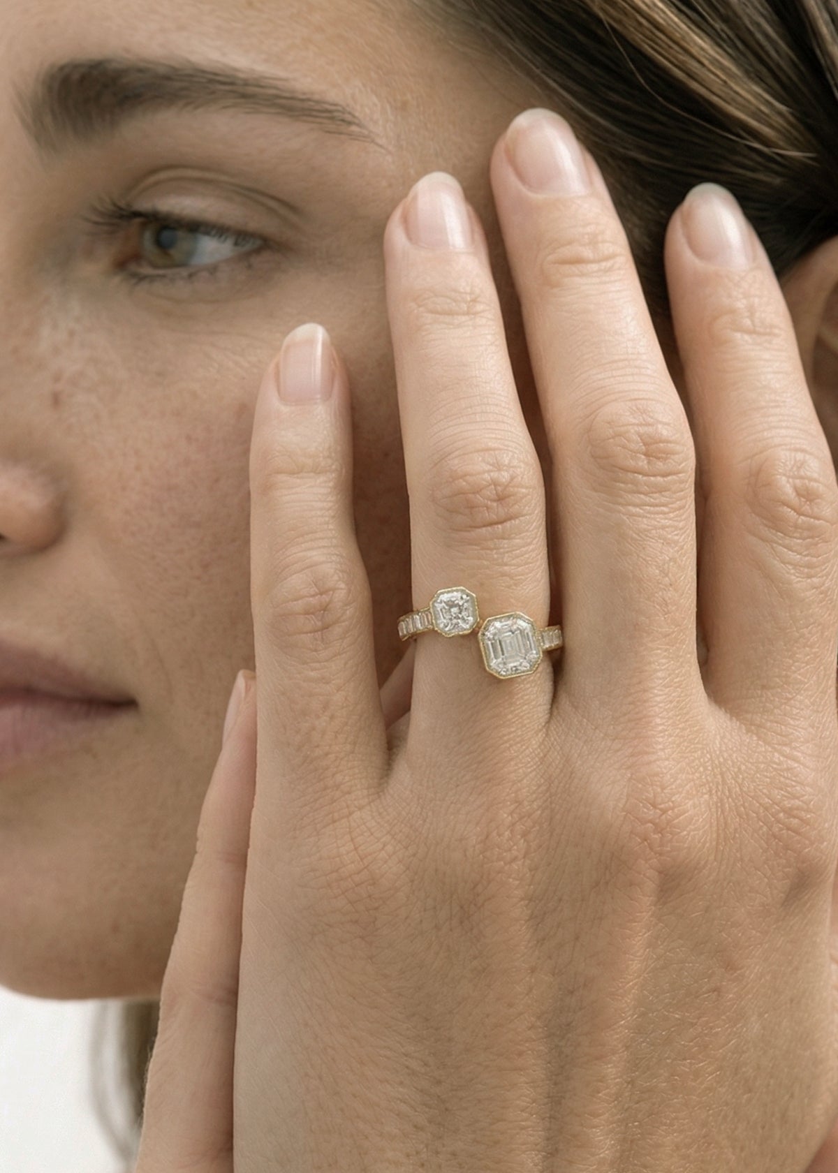 Duét Asscher Ring