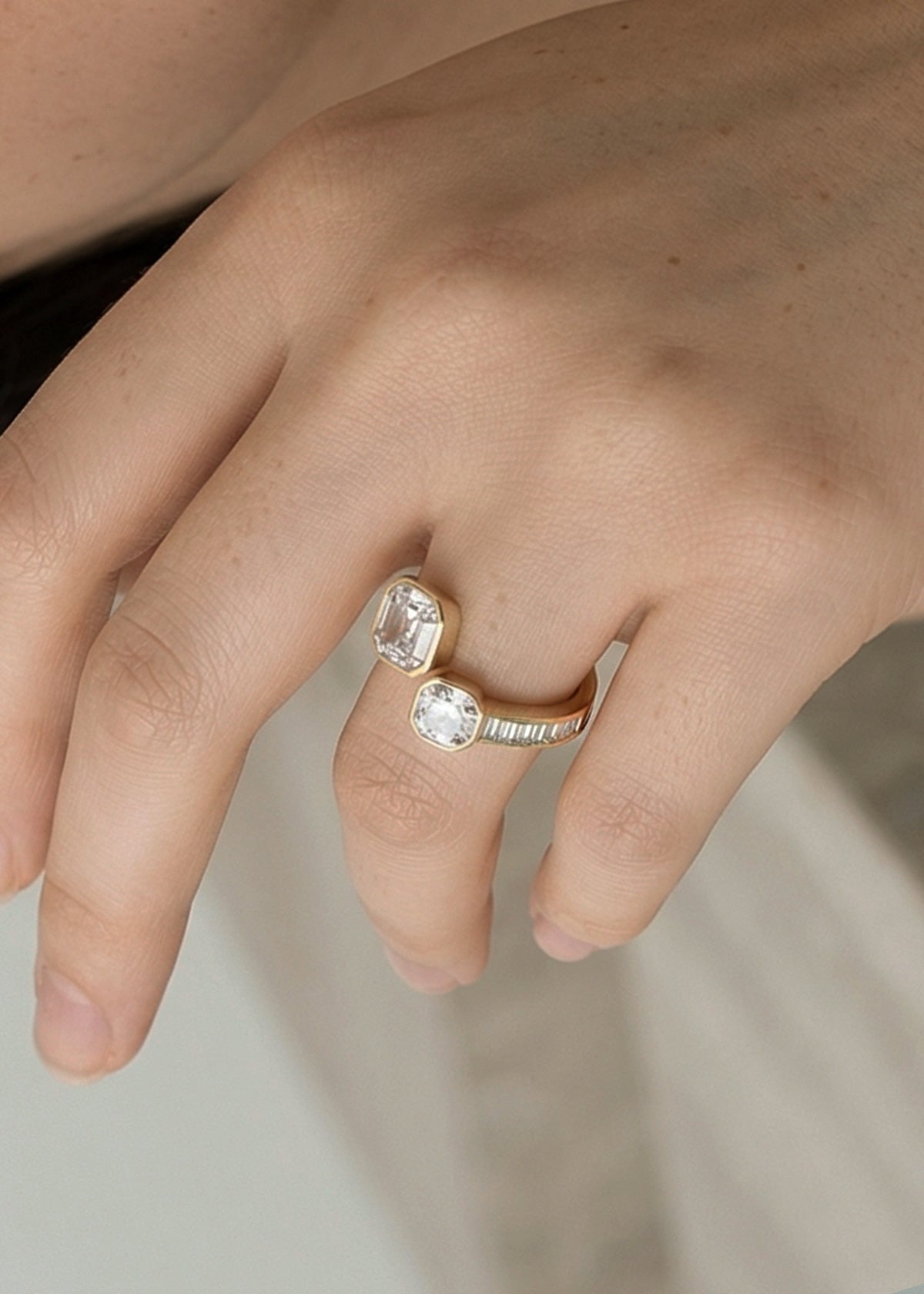 Duét Asscher Ring
