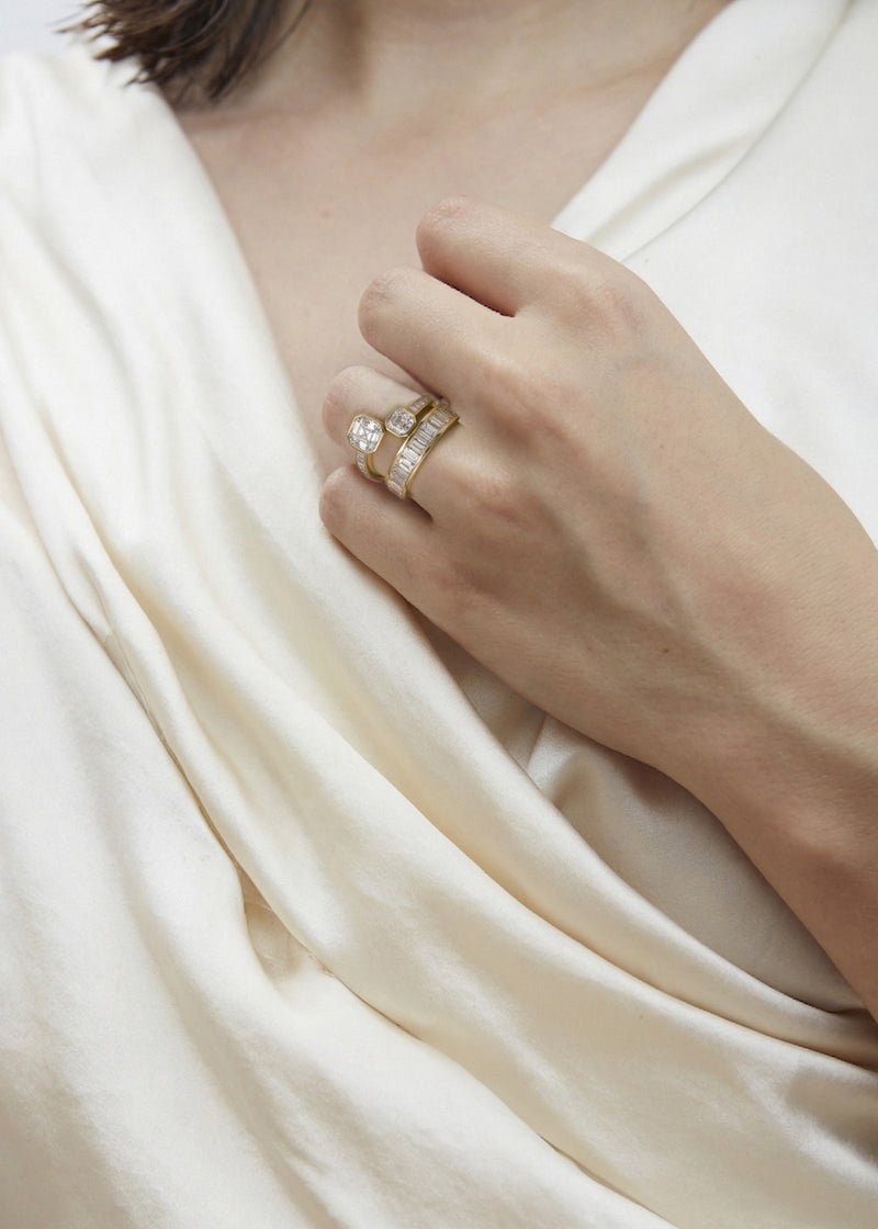Duét Asscher Ring