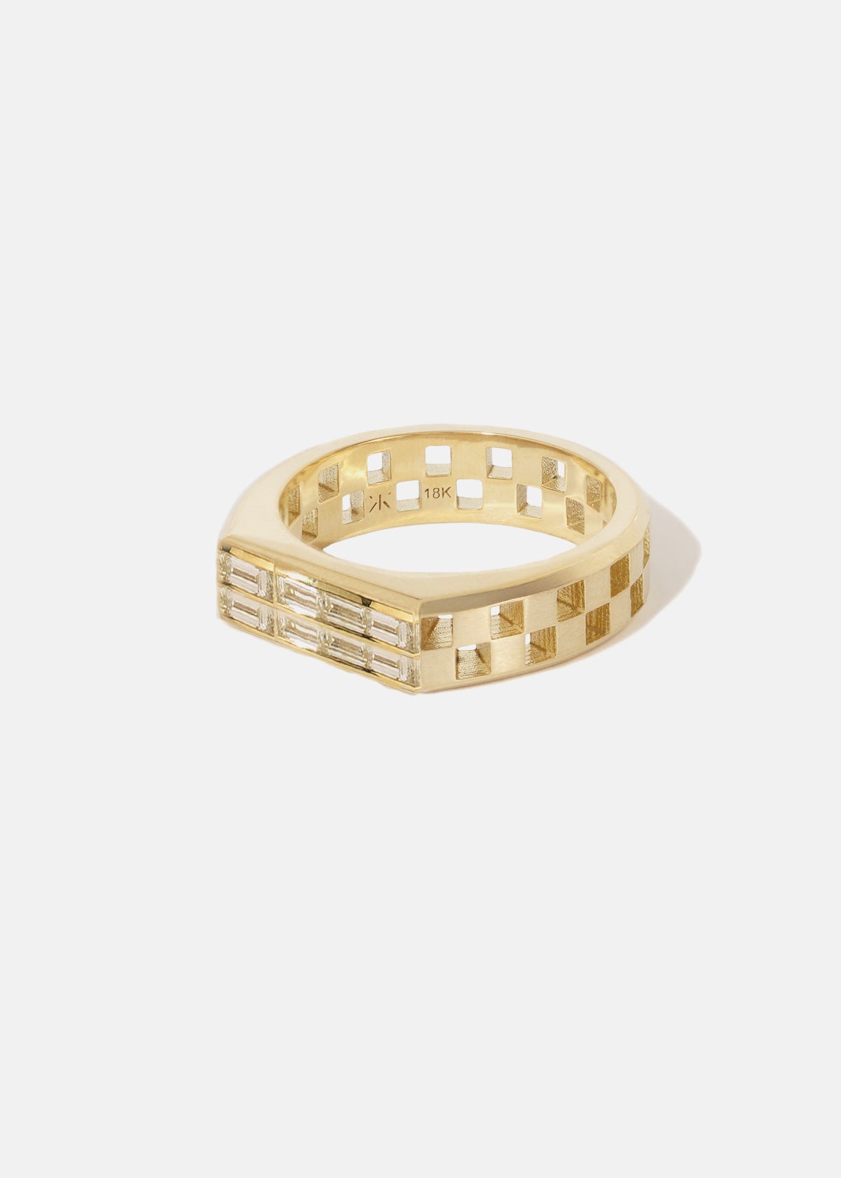 Anerise Baguette Signet Ring