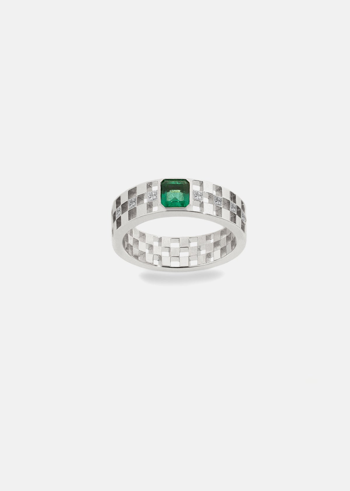Asscher Emerald Anerise Ring