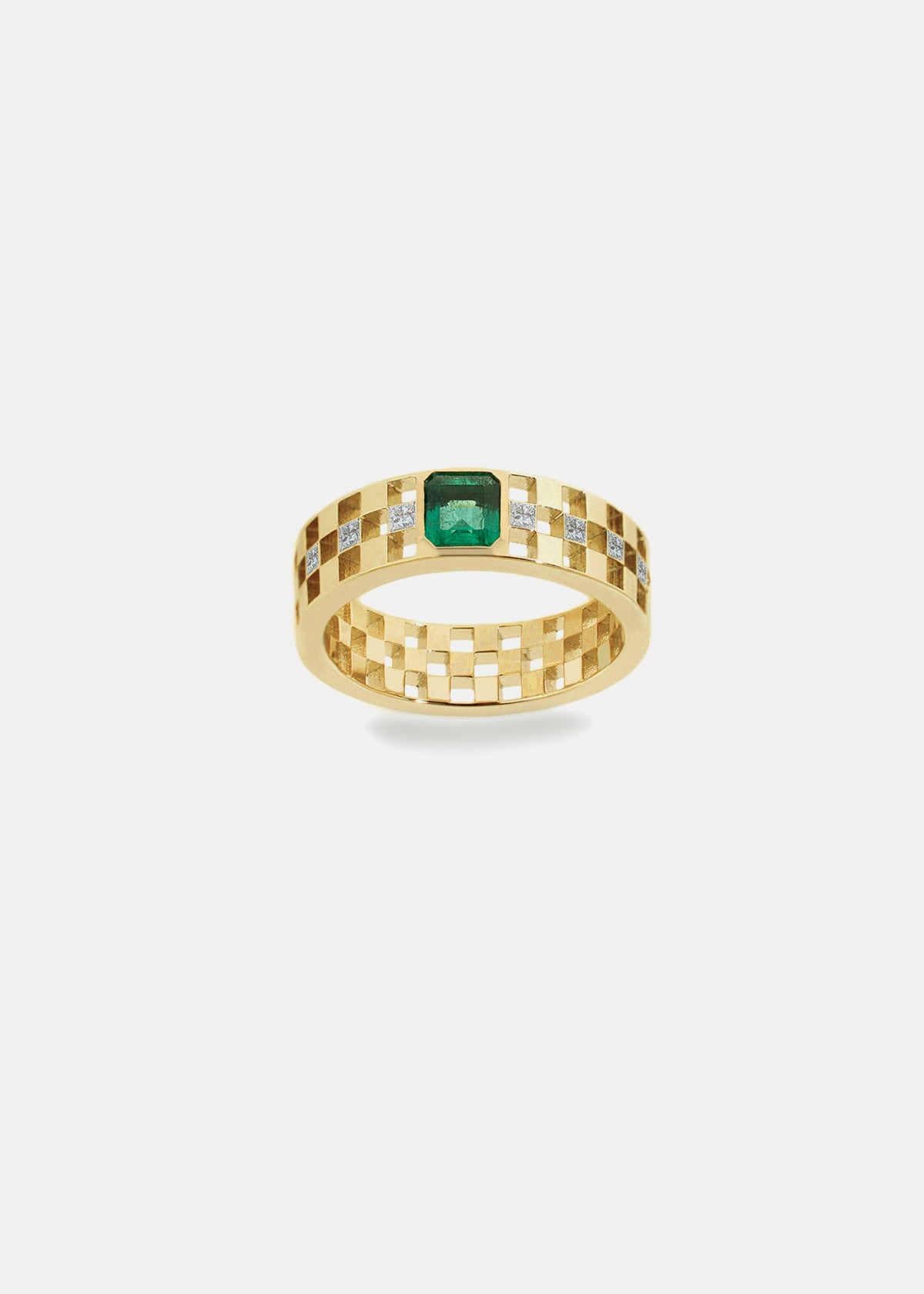 Asscher Emerald Anerise Ring