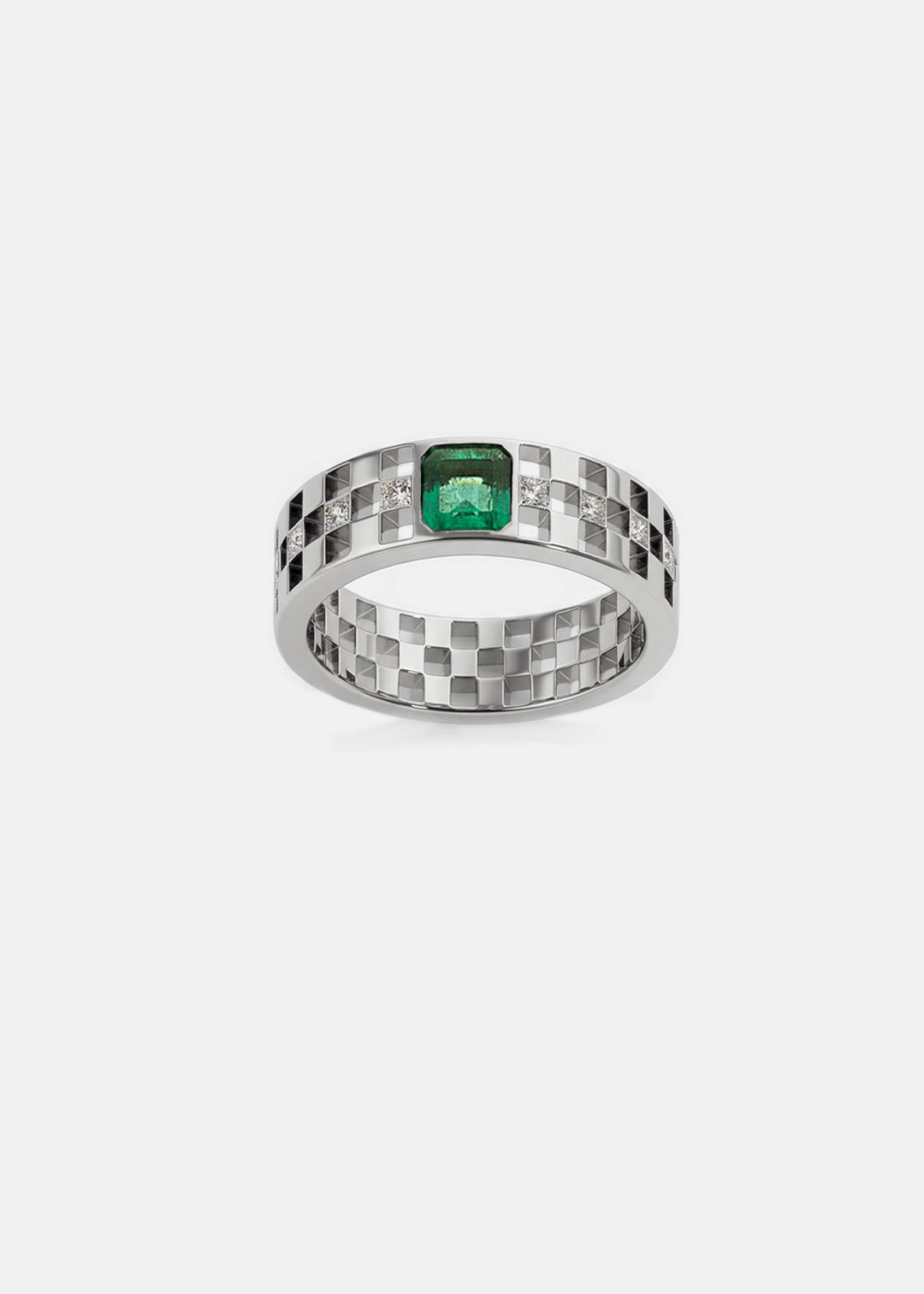 Asscher Emerald Anerise Ring