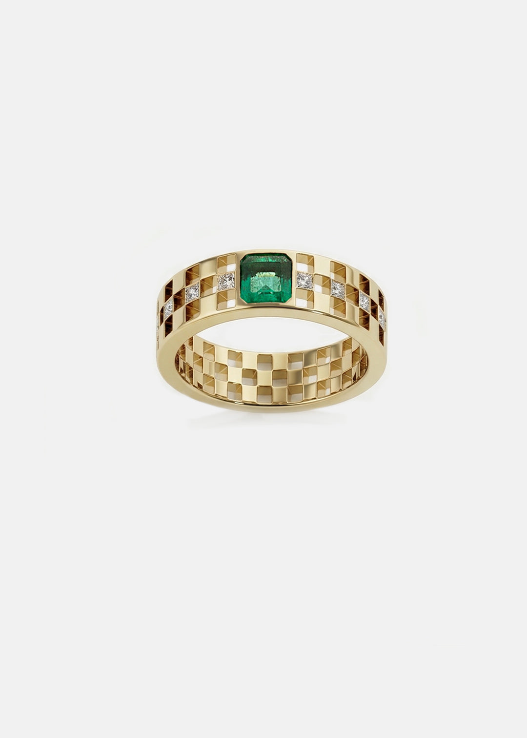 Asscher Emerald Anerise Ring
