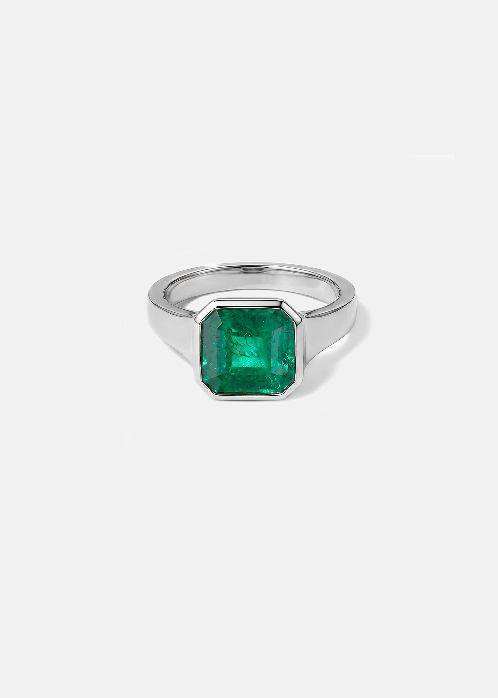 Asscher Emerald Cosma Ring