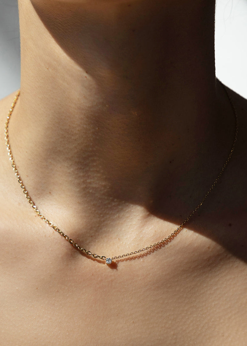 Brilliant Diamond Crescendo Necklace