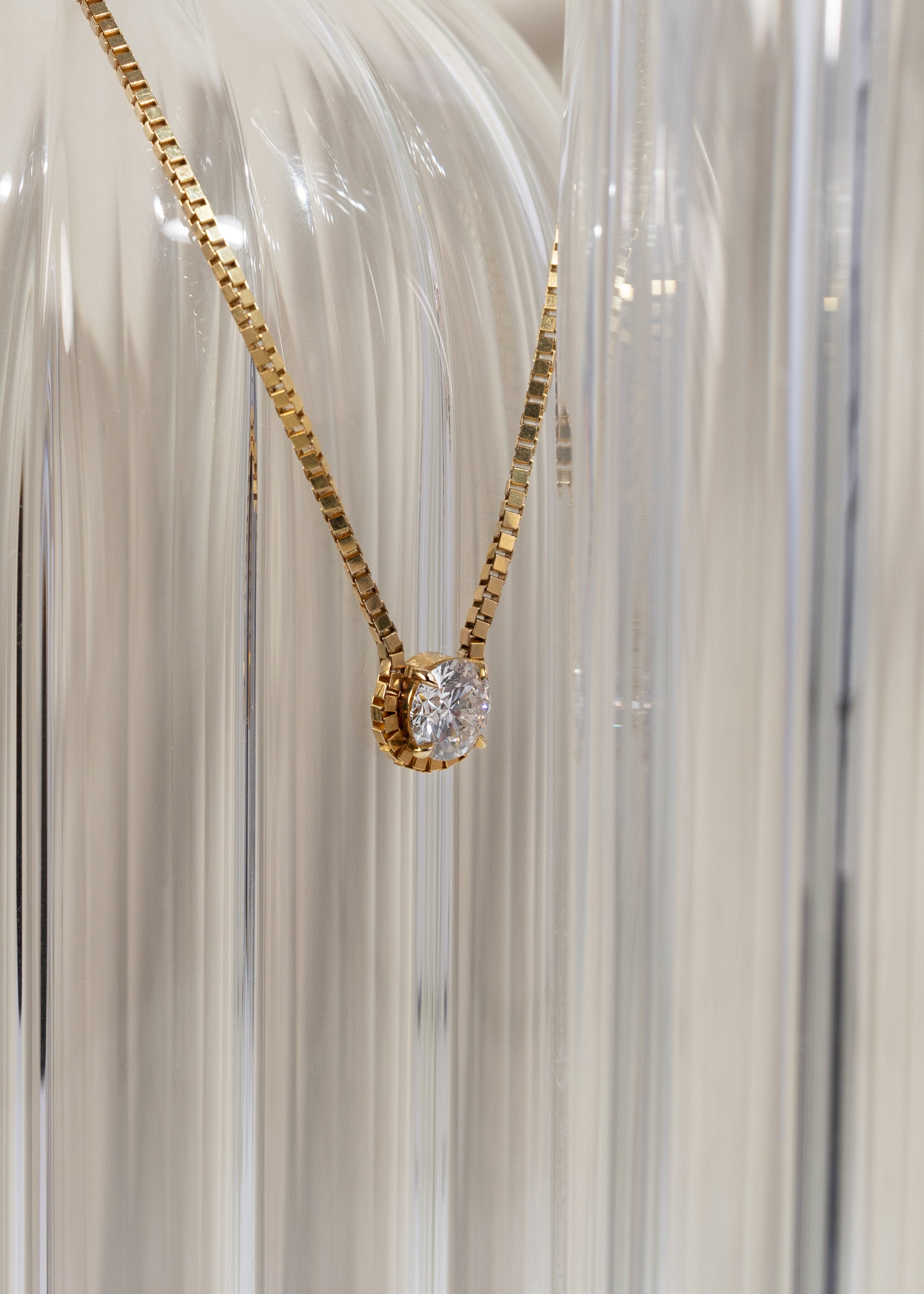 Brilliant Diamond Trace Necklace
