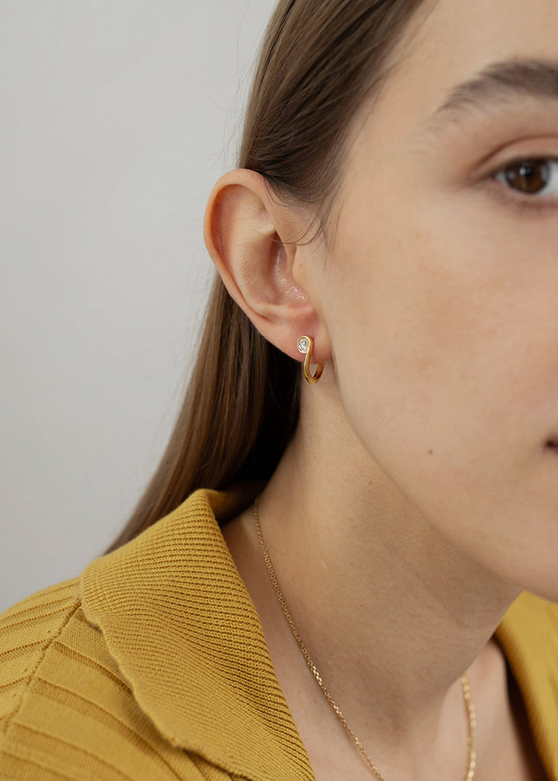 Diamond Trace Hoops