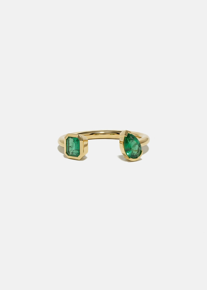 Duét Emerald Ring