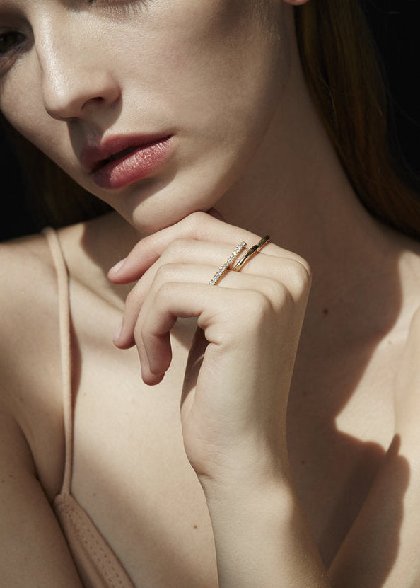 Éternal Double Diamond Ring