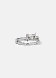 Emerald Sunset Baguette Ring