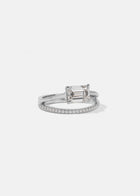 Emerald Sunset Pavé Ring