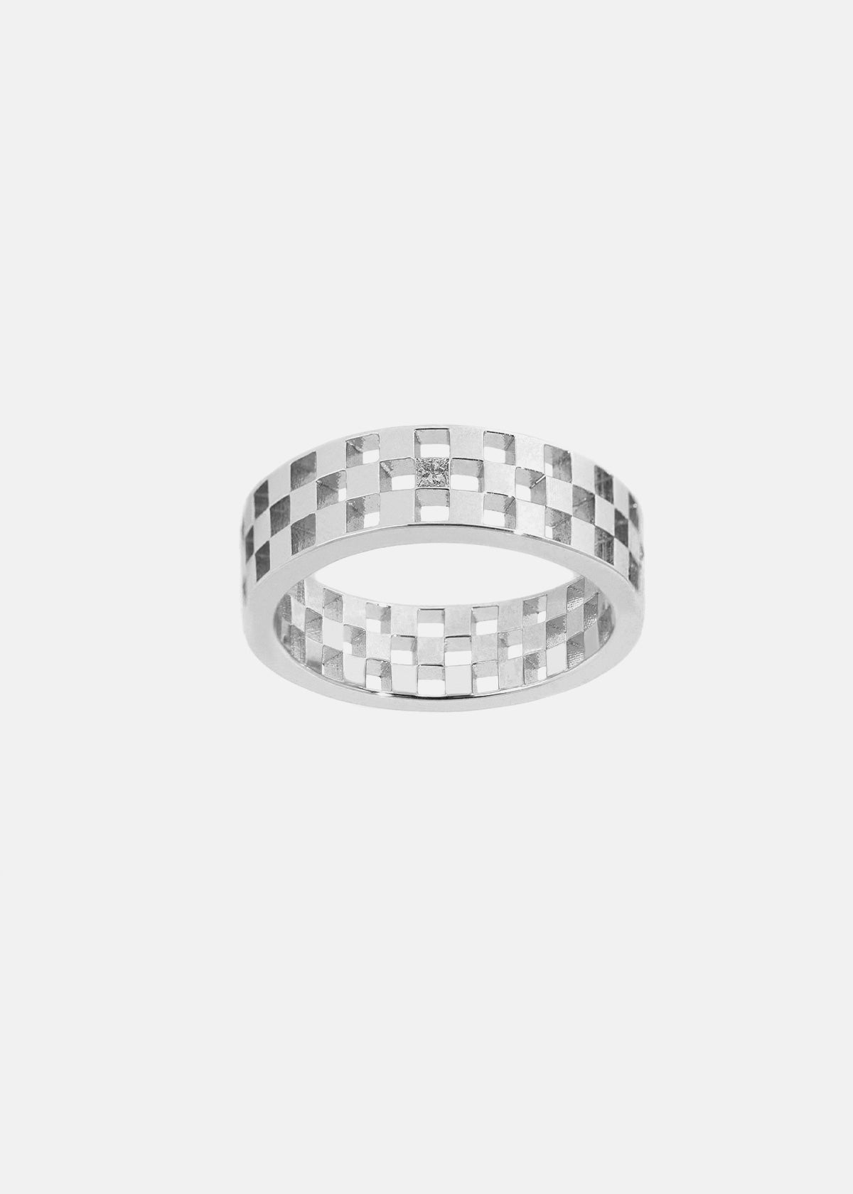 Grande Framed Anerise Ring - Single Diamond