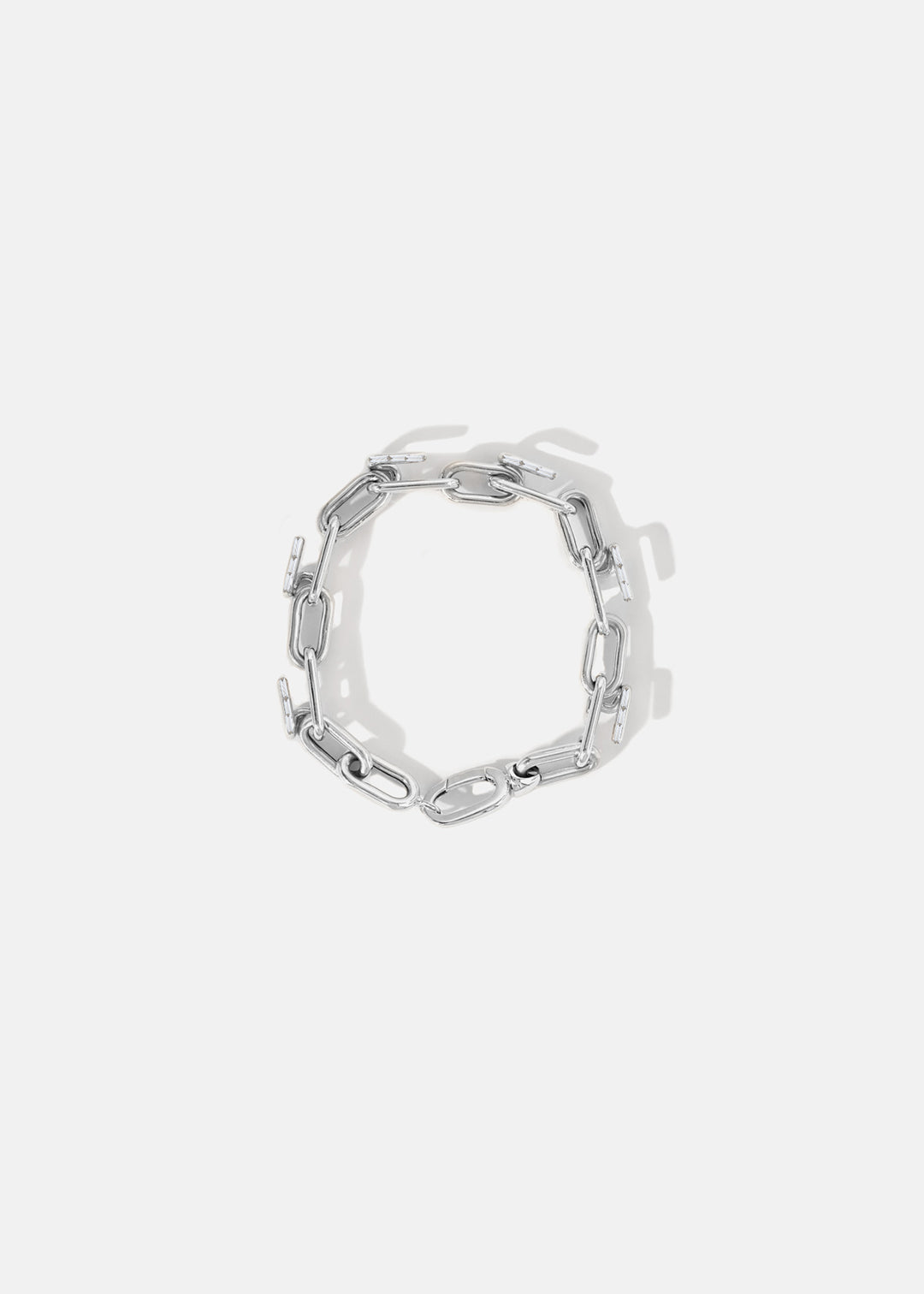 Mono Chain Bracelet - Half Baguette