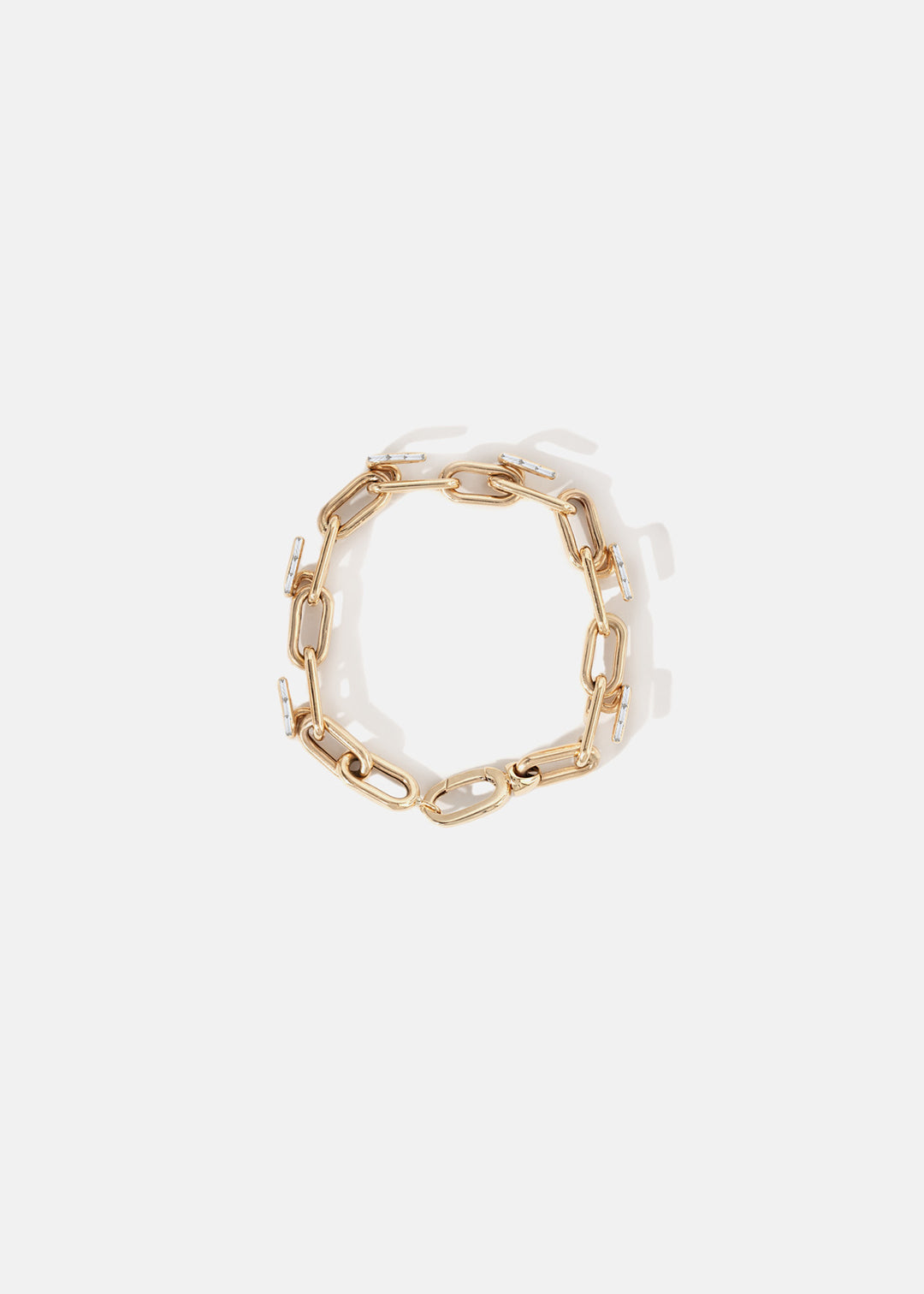 Mono Chain Bracelet - Half Baguette
