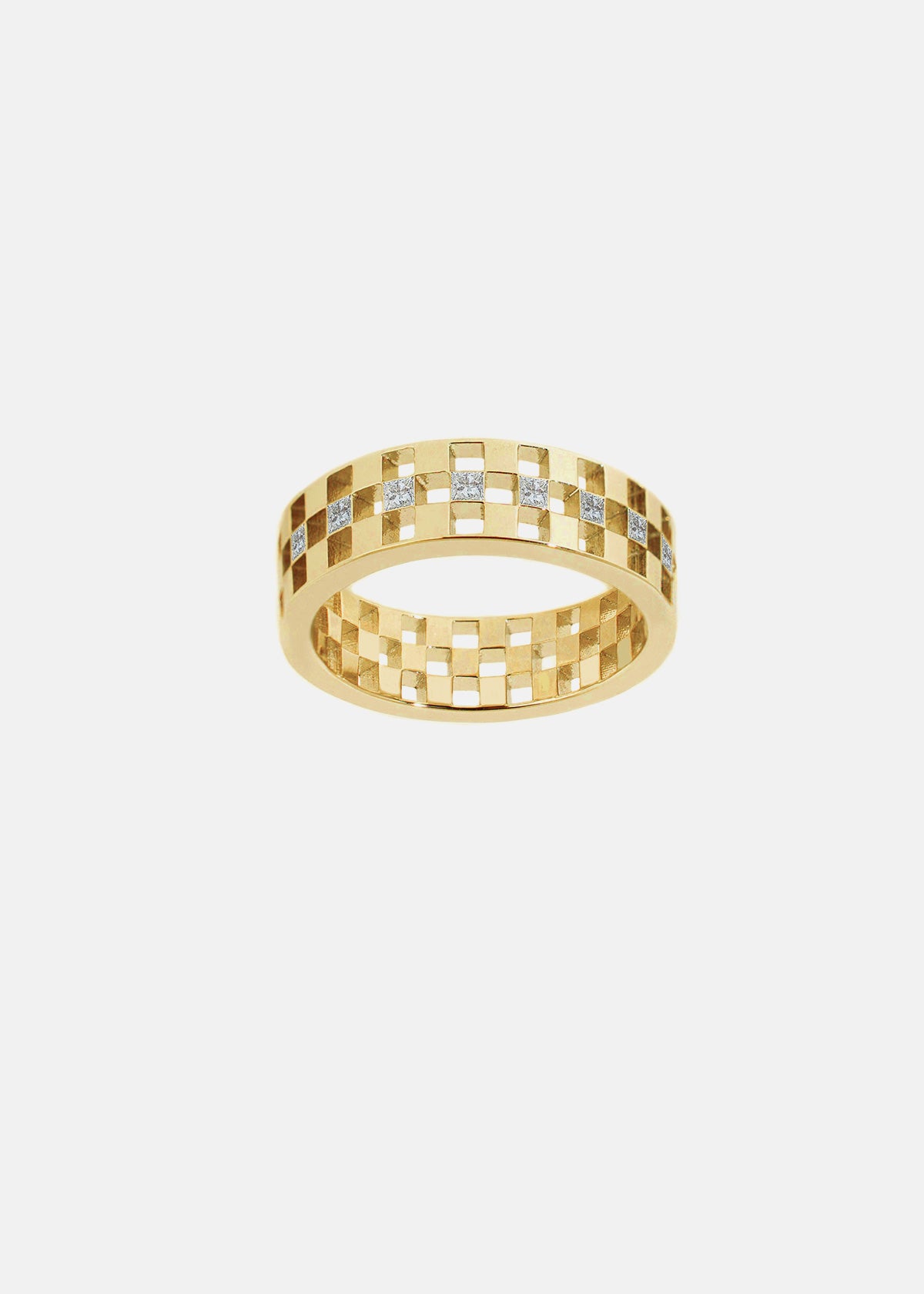 Grande Anerise Diamond Framed Band - Single Row