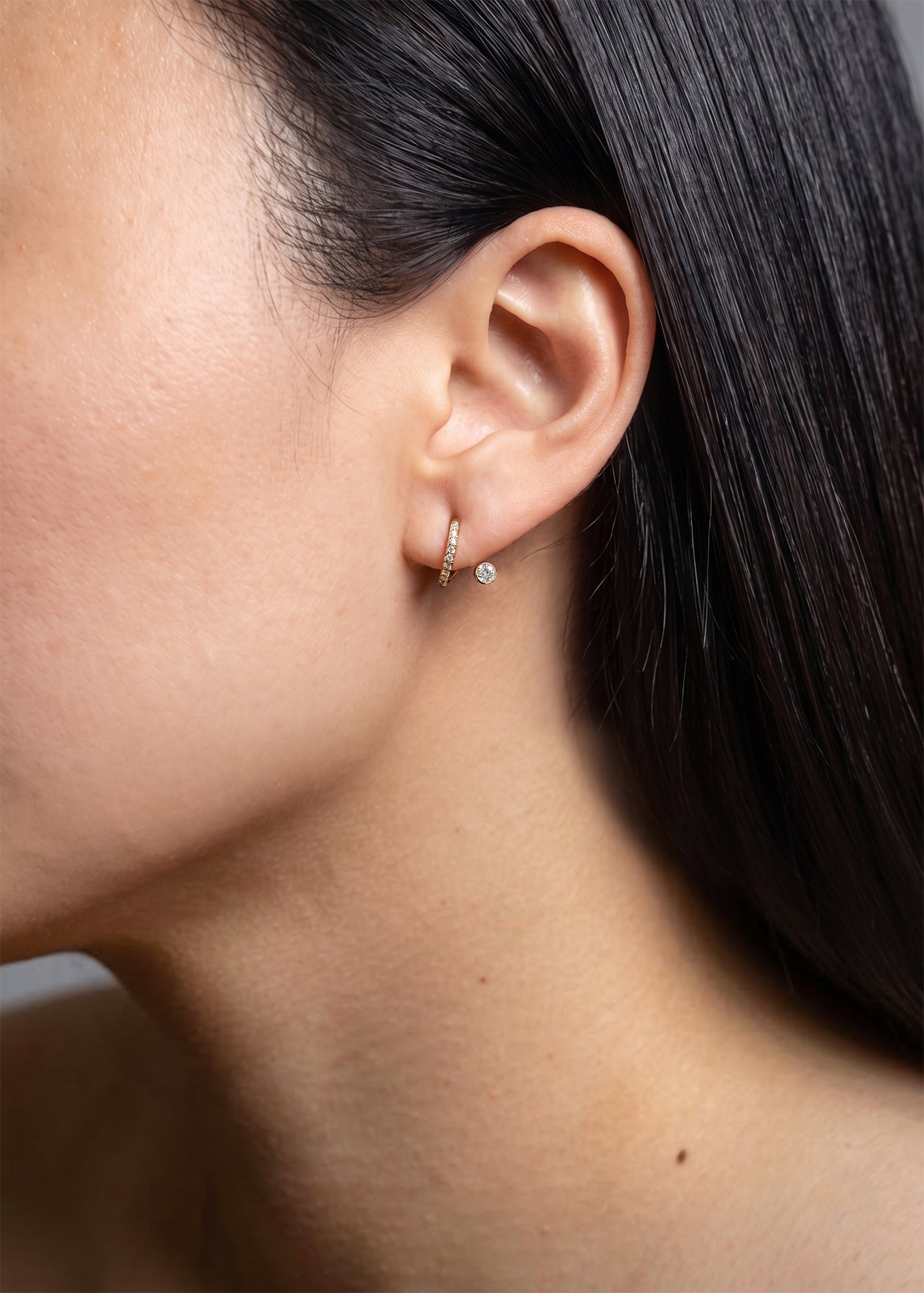 Mini Crescendo Pavé Earring