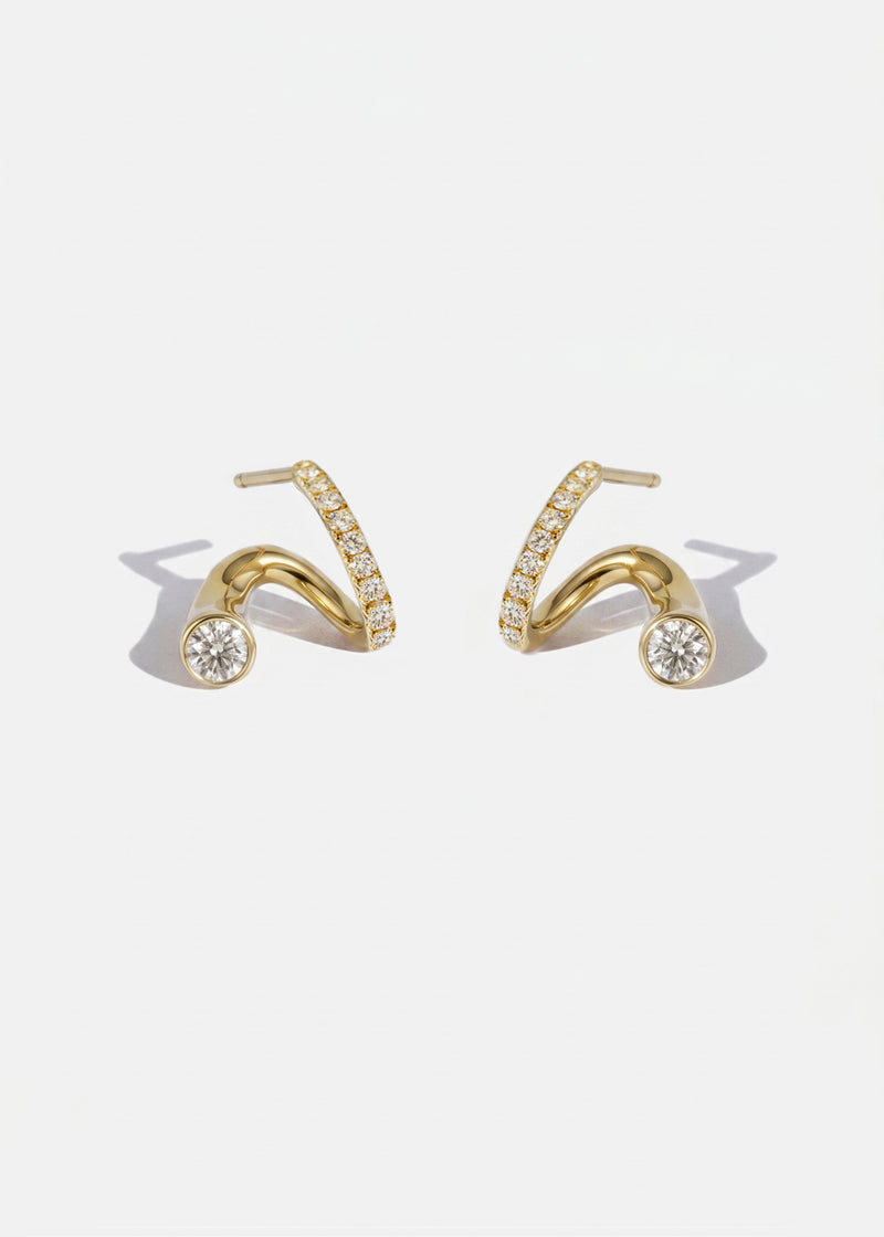 Mini Crescendo Pavé Earring