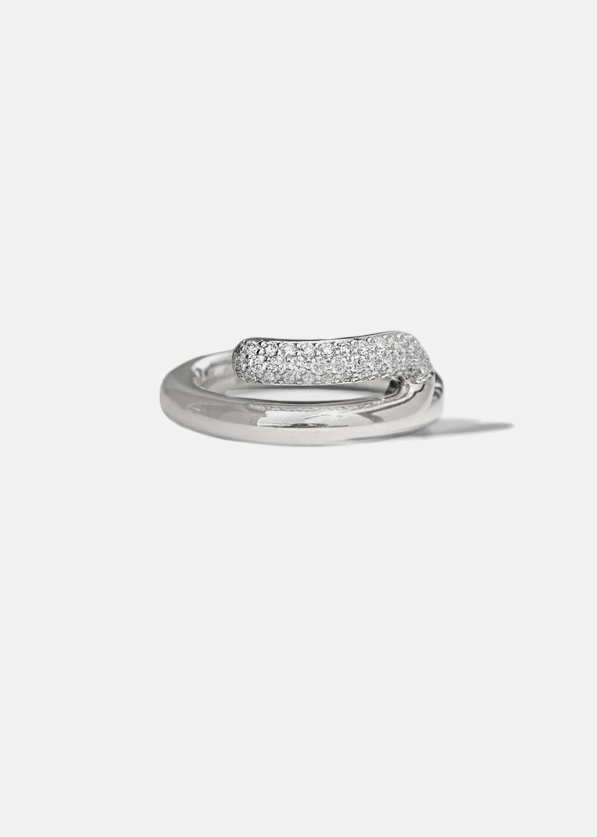 Mono Half Pavé Ring