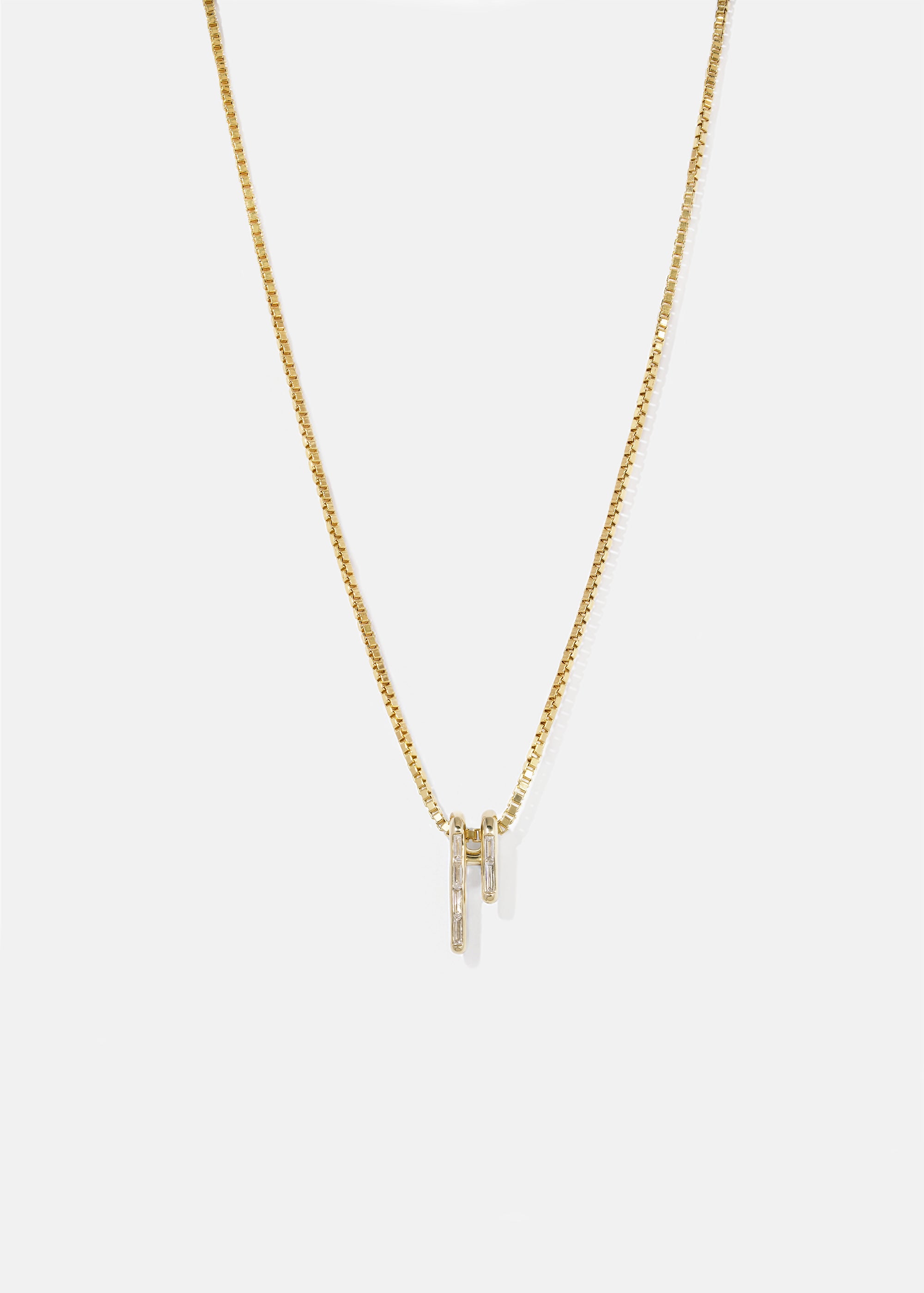 Mono Pendant - Baguette Diamonds