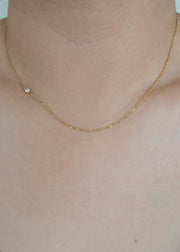 Silver Petite Pear Crescendo Necklace