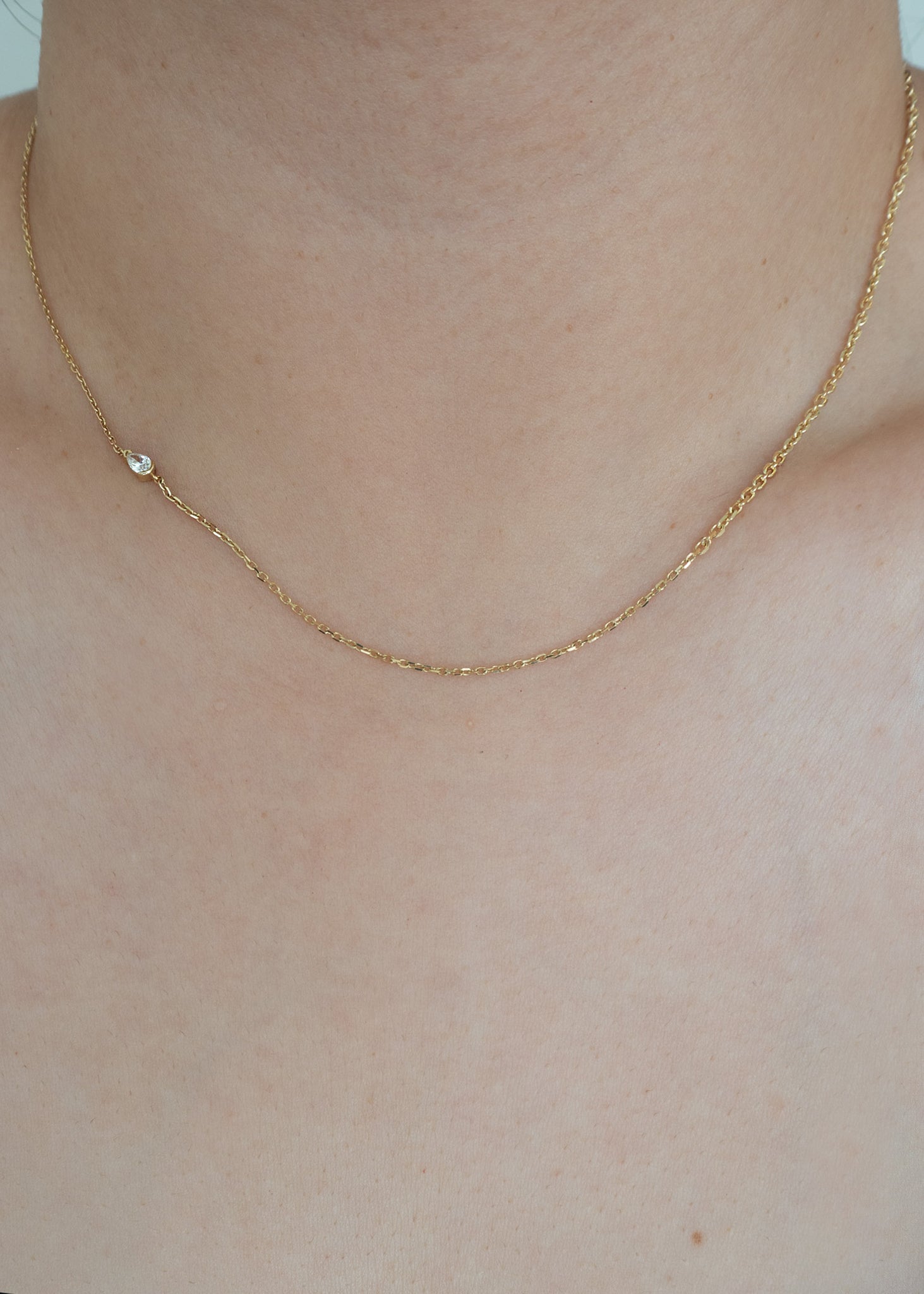 Petite Pear Crescendo Necklace