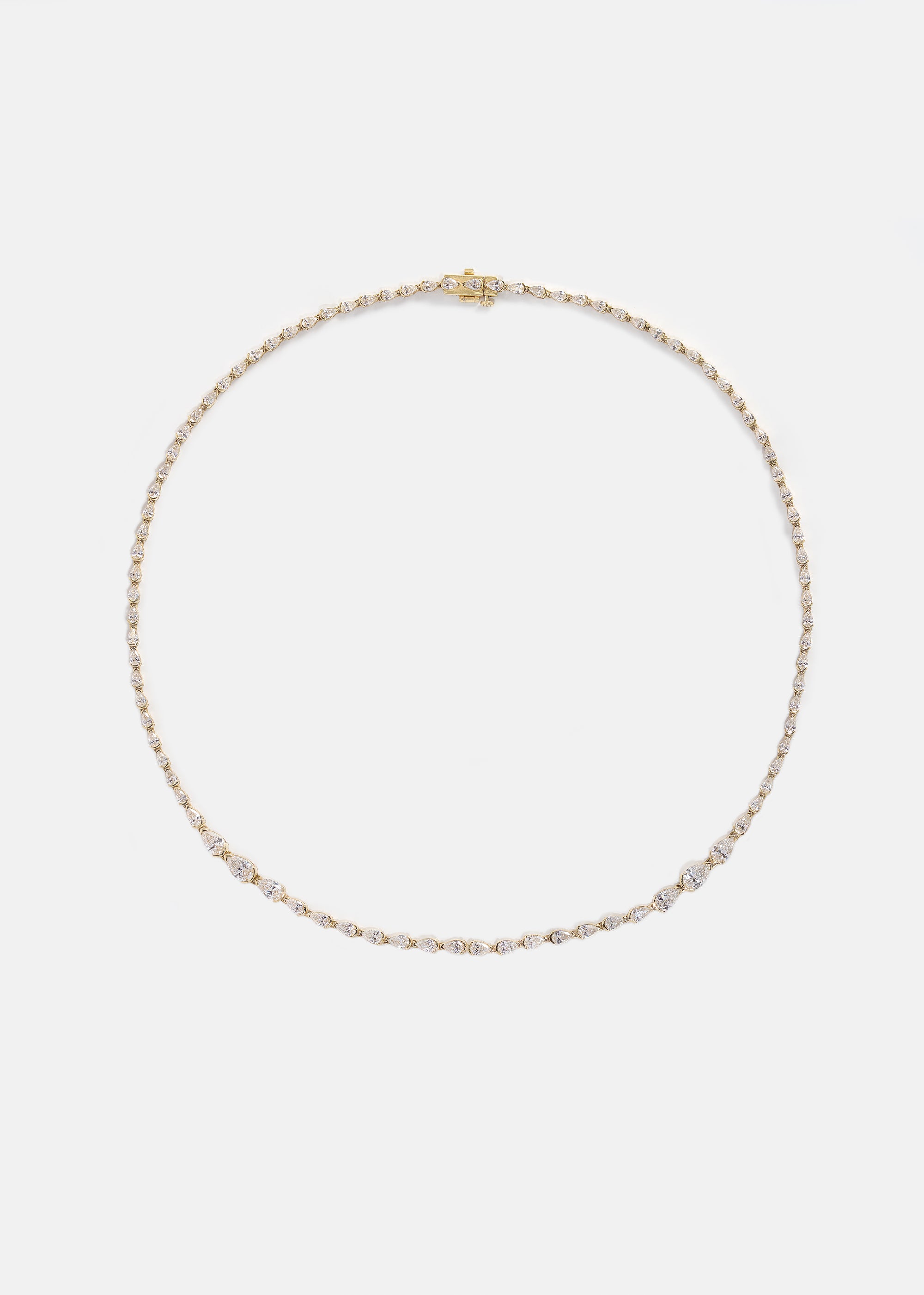 Pear Crescendo Eternity Necklace