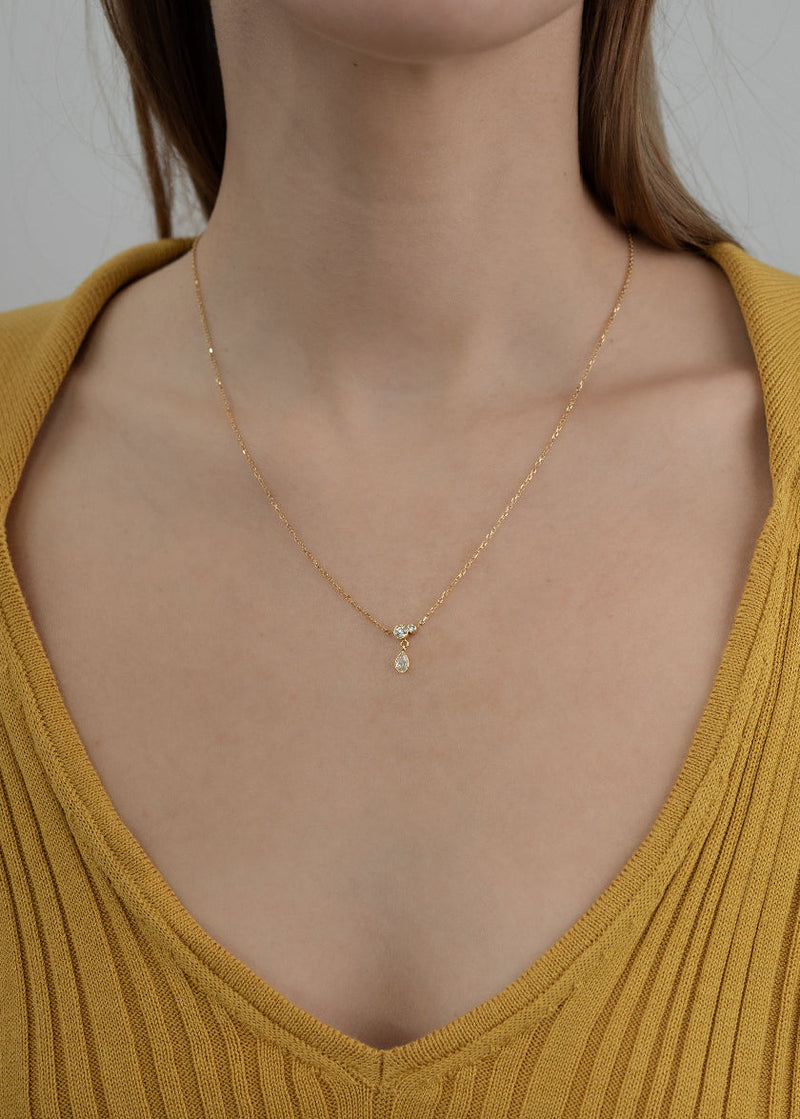 Pear Serif Necklace