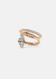 Marquise Double Flare Ring