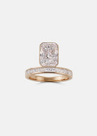Radiant Diamond Peak Ring