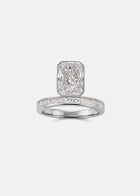 Radiant Diamond Peak Ring