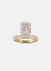 Radiant Diamond Peak Ring