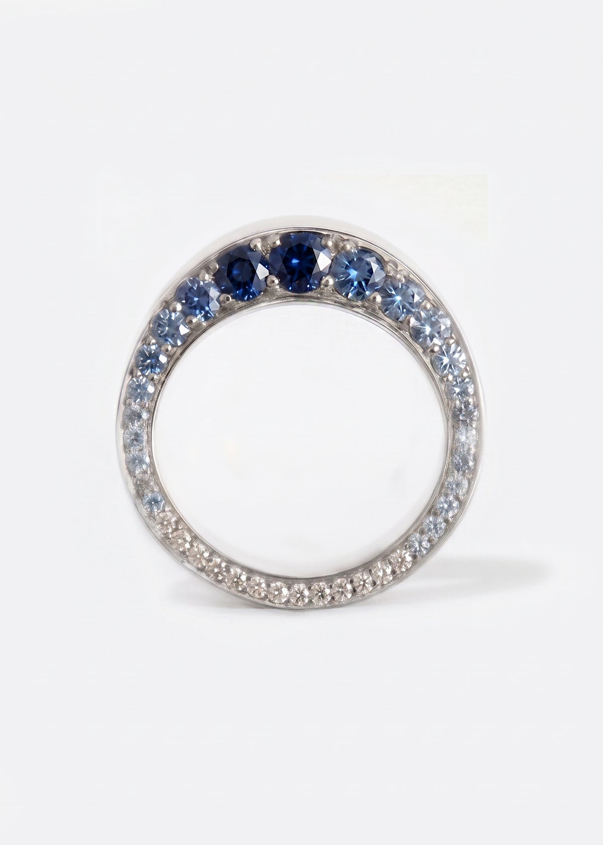 Sapphire Crescendo Oasis Ring