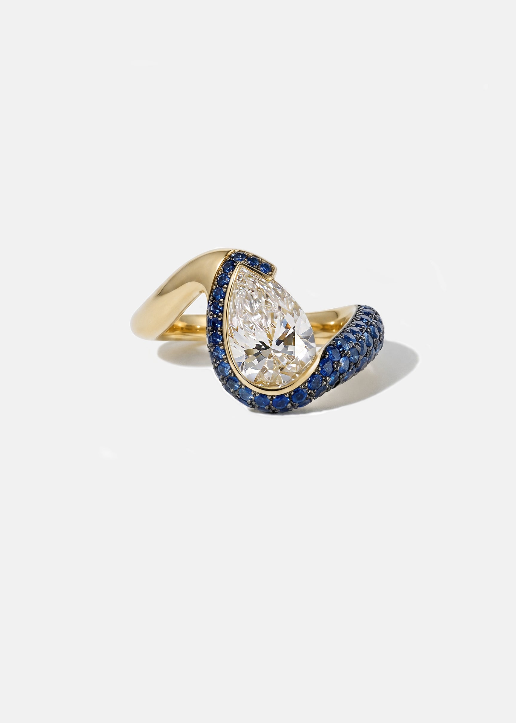 Diamond Sapphire Trace Cloud Ring