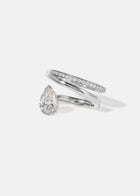 Pear Double Flare Ring