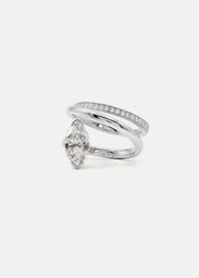Marquise Double Flare Ring