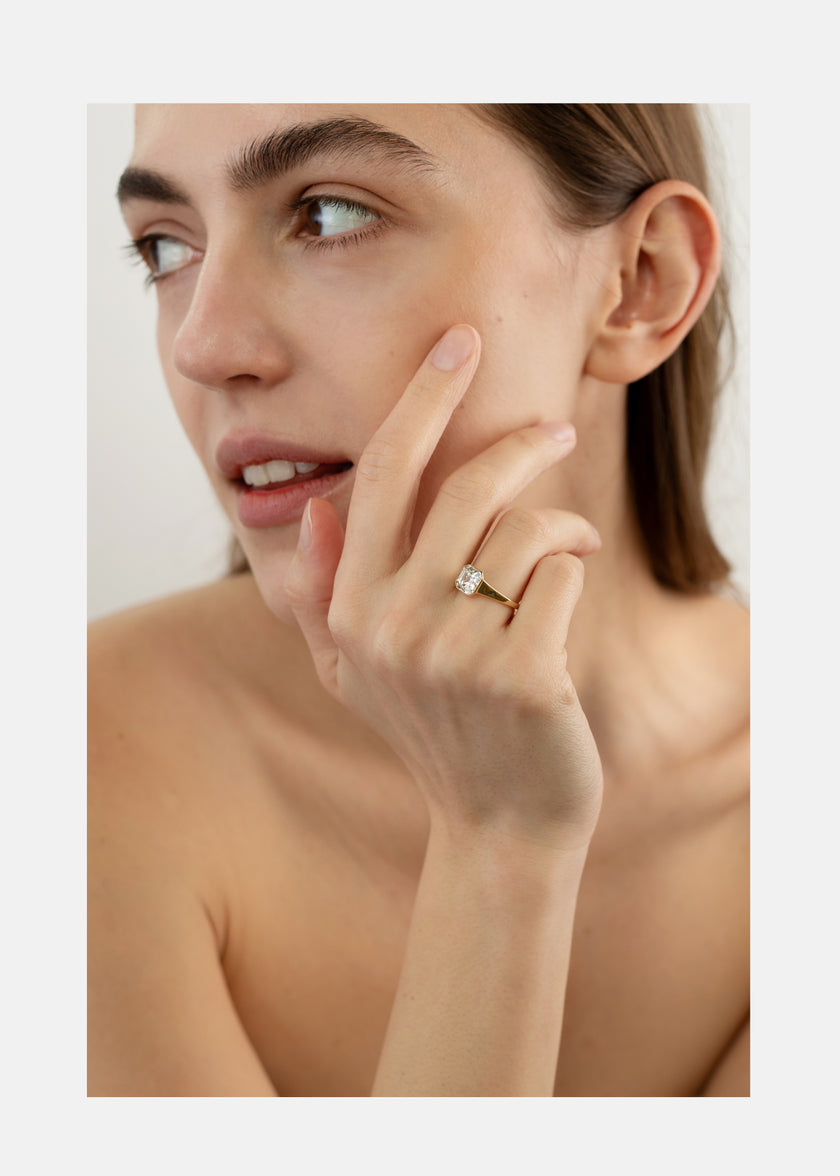 Asscher Diamond Cosma Ring