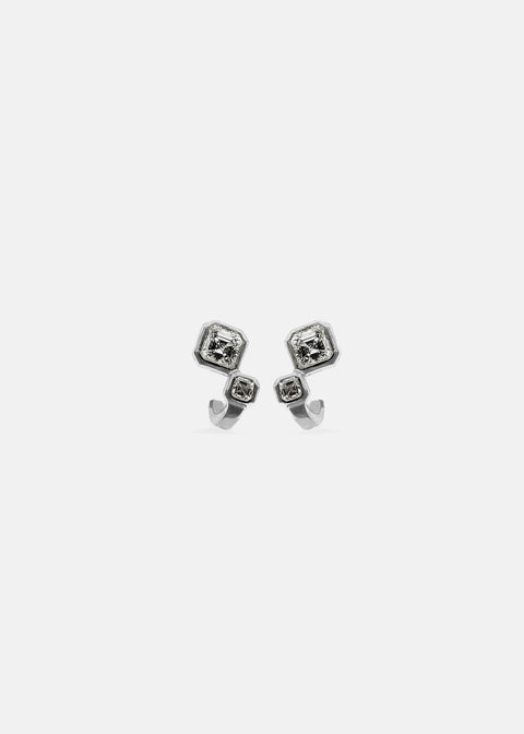 Asscher Diamond Duet Earrings